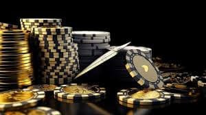 Penggemar taruhan olahraga sedang melihat statistik sepak bola di layar ponsel